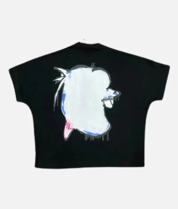 Billionaire Studios Blue Dog Logo Tee Blaack