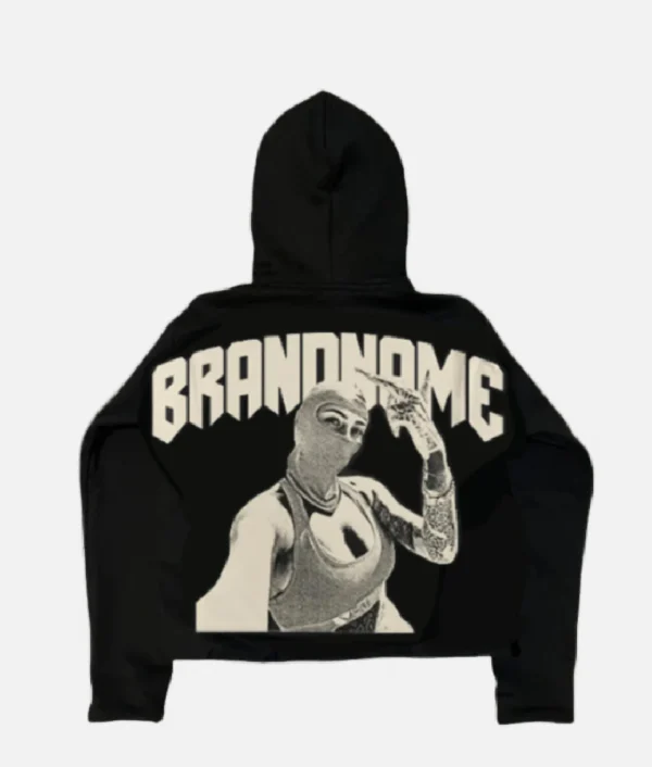 Billionaire Studios Brand Name Hoodie Black